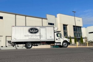 Baldor in front of DC warehouse
