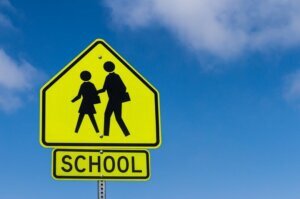 School Warning Sign
