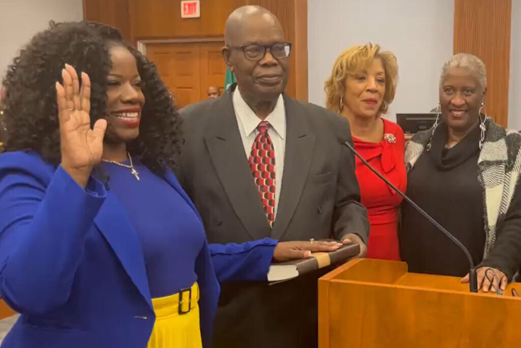 Aisha braveboy swearing in