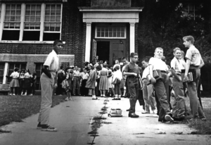 Robert Christian desegregating Maury School