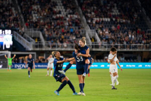 Players celebrating