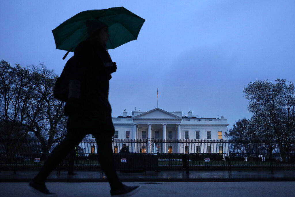 Spring Brings Rain Showers To Washington, D.C.