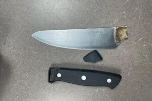 Knife broken