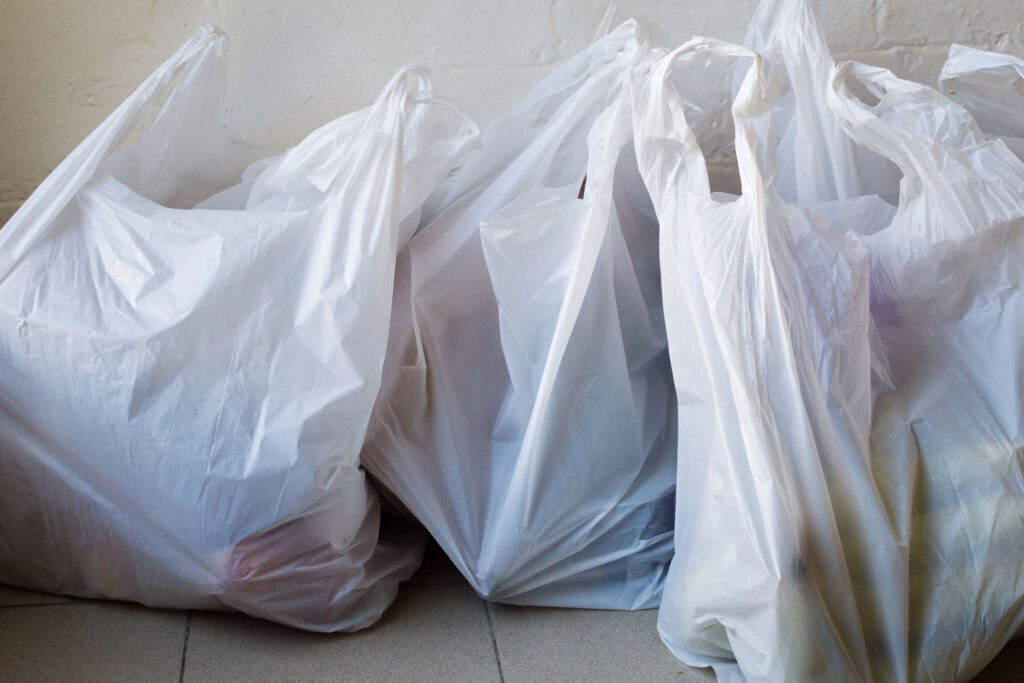 Plastic shopping bags