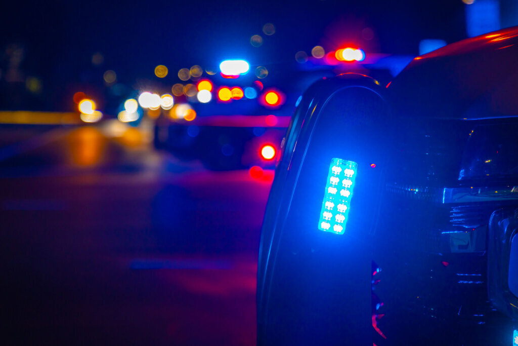 Generic crime scene police lights