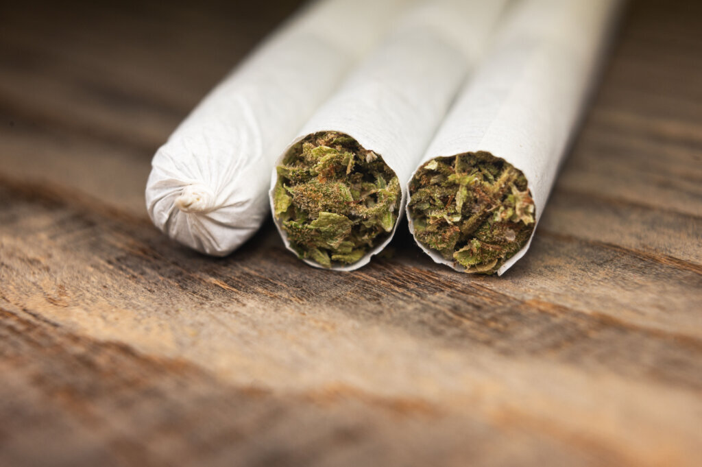 Cannabis weed joint cigarette weed spliff