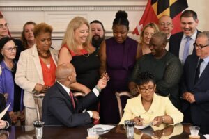 Gov. Wes Moore and Jailyn Bridgeforth 5 16 2023 scaled 1024x683