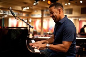 Man playing piano
