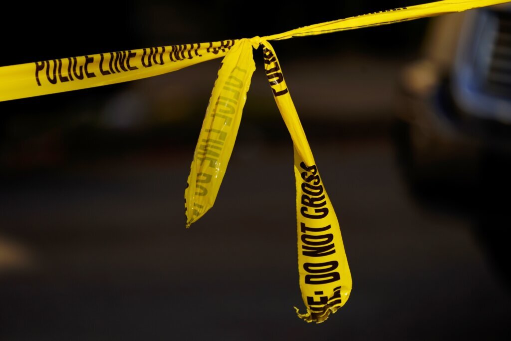 Yellow police tape