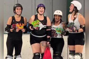 Members of the DC Roller Derby Team. (Courtesy DC Roller Derby)