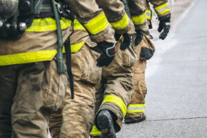 Firefighters in gear