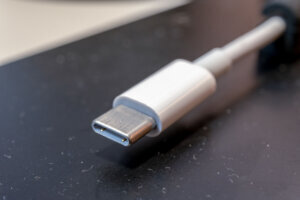 White USB C cable