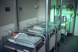 Babies in special baby care unit