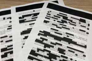 Redacted documents in the Beidleman case