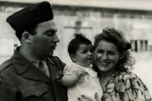 Aviva Kempner appears as a baby with her parents