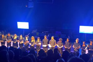 Teenagers affected by gun violence rehearse for play at Kennedy Center