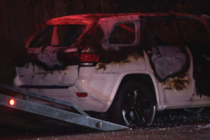 Burned white Jeep suspected to be involved in Southwest D.C. shooting
