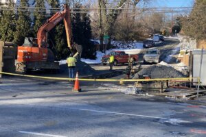 Water main route