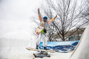 Ice Yards 2023 snowboard simulator
