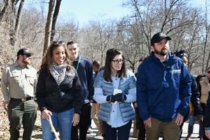 Group of people on a nature walk