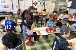Teacher Nicole Johnson’s 4th grade class