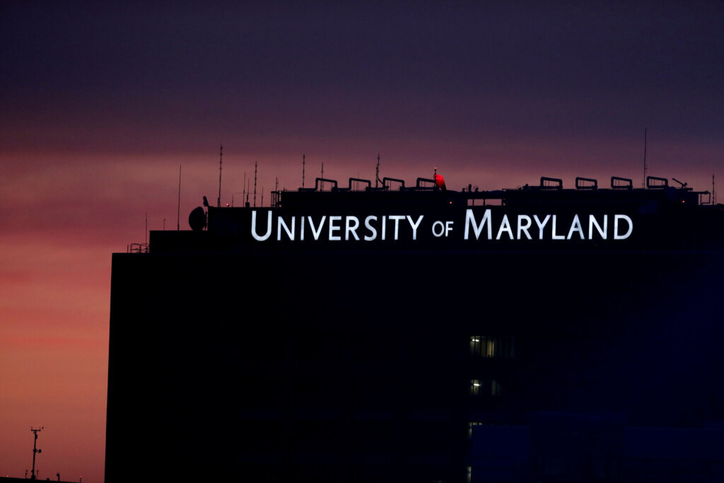 Building at the University of Maryland Baltimore campus