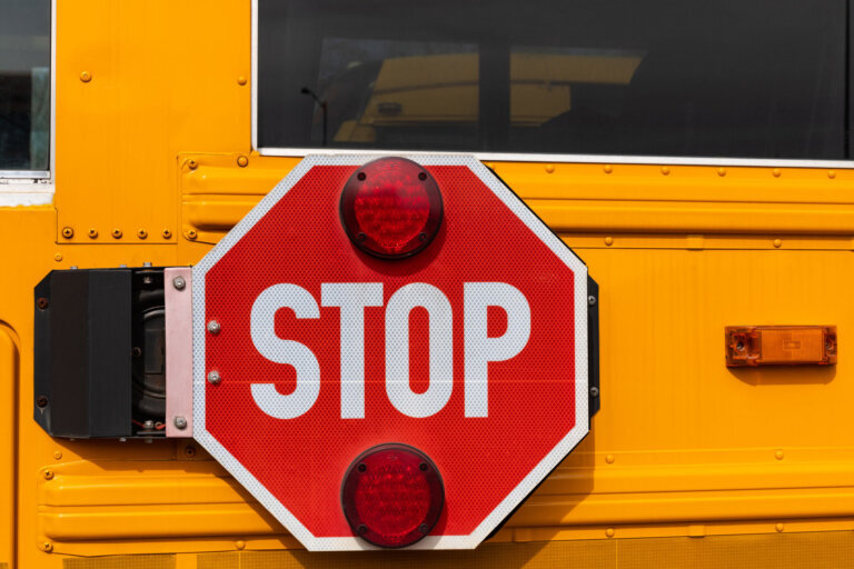 School Bus Stop Sign