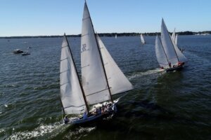 Racing Rivals Log canoes on the Chesapeake Bay