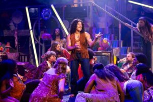 8. Mason Reeves Berger and the cast of HAIR at Signature Theatre. Photo by Christopher Mueller copy