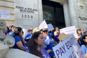 Child care rally