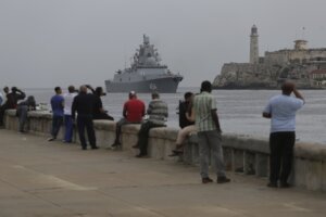 APTOPIX Cuba Russia Warships Caribbean