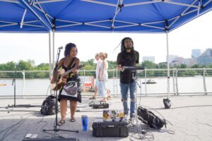 Performers by the Georgetown Waterfront