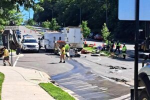 Water main break