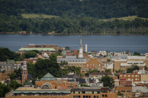 Areal view of Old Town Alexandria