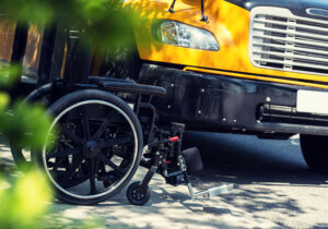 Wheelchair and Schoolbus