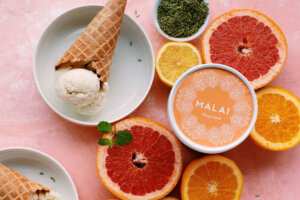 Malai Orange Fennel ice cream
