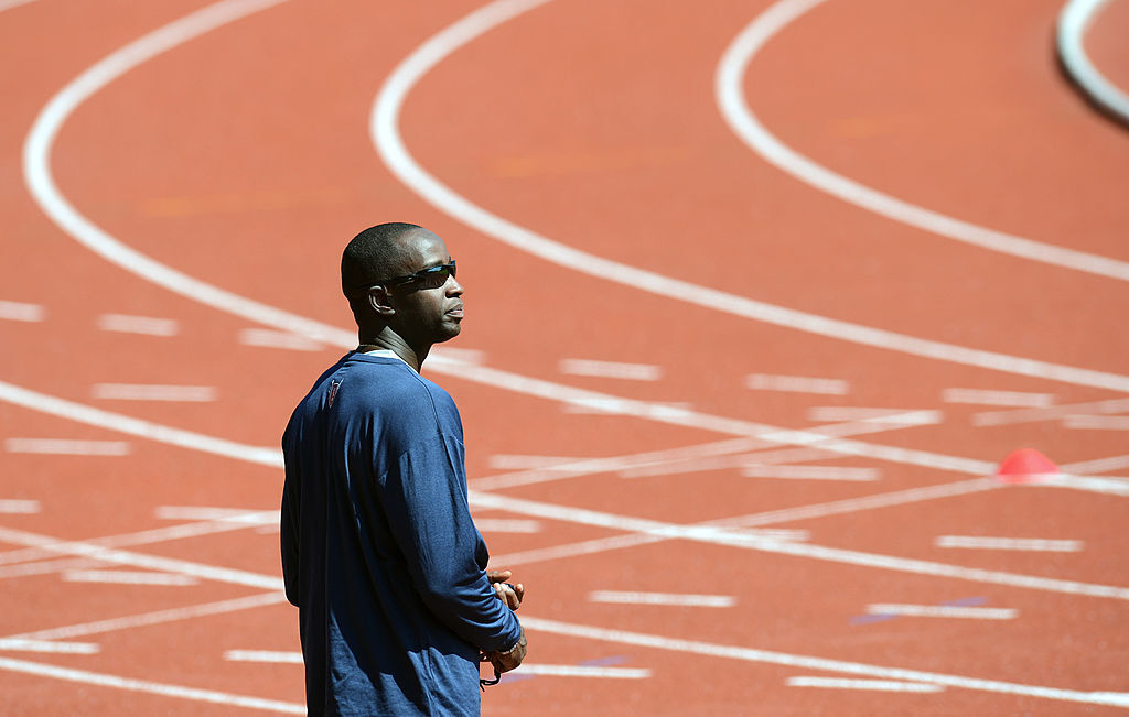 U.S men's headcoach Andrew Valmon attend