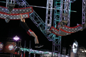 Karen Potts competing in American Ninja Warrior