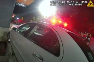 A still image from the D.C. body camera footage. (Courtesy D.C. police)
