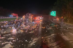 Tractor trailer in Frederick County