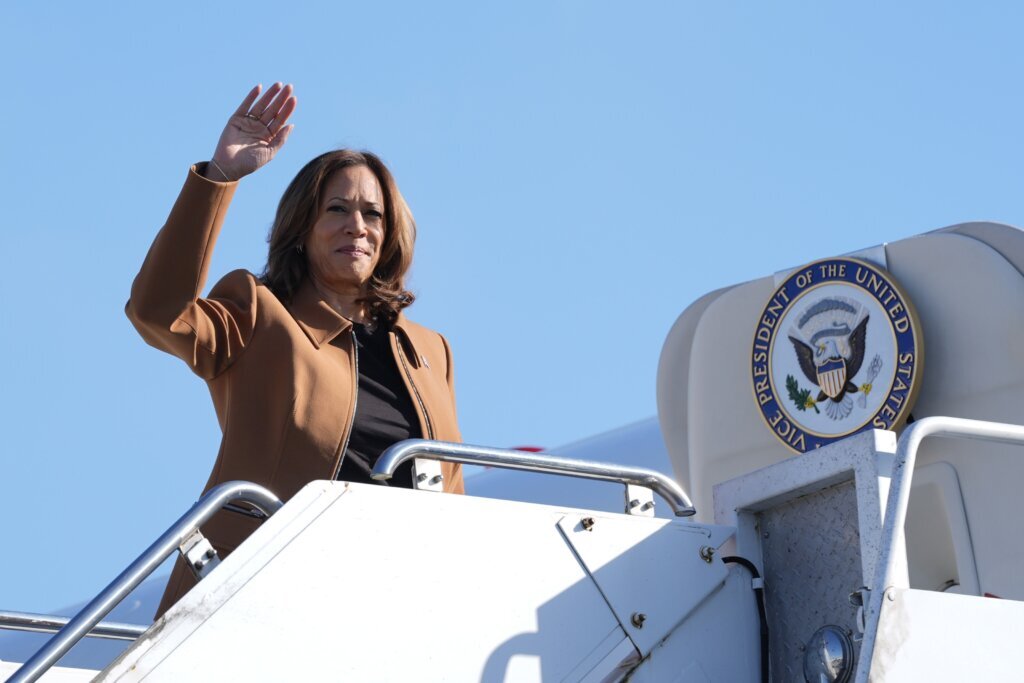 Democratic presidential nominee Vice President Kamala Harris