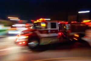 Firetruck In Motion