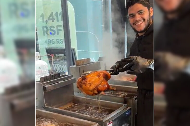 People from around the region gathered this Thanksgiving at Medium Rare to have their turkeys deep fried.