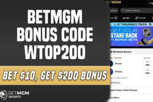 BetMGM Bonus Code WTOP200: Bet $10, Get $200 CFB, NFL Promo