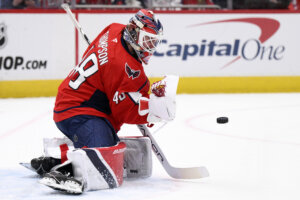 Washington Capitals goaltender Logan Thompson