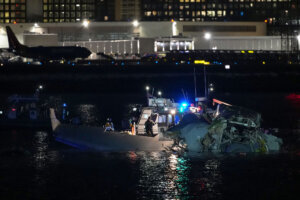 Emergency Crews Respond To Aircraft Crash Near Reagan National Airport