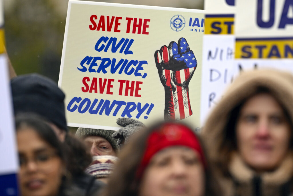 Federal Workers Rally