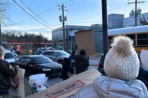 Tesla protest
