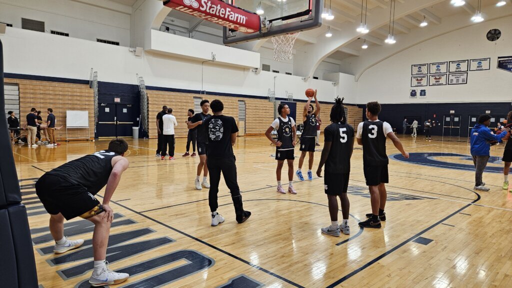 Capital All Stars warming up