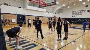 Capital All Stars warming up